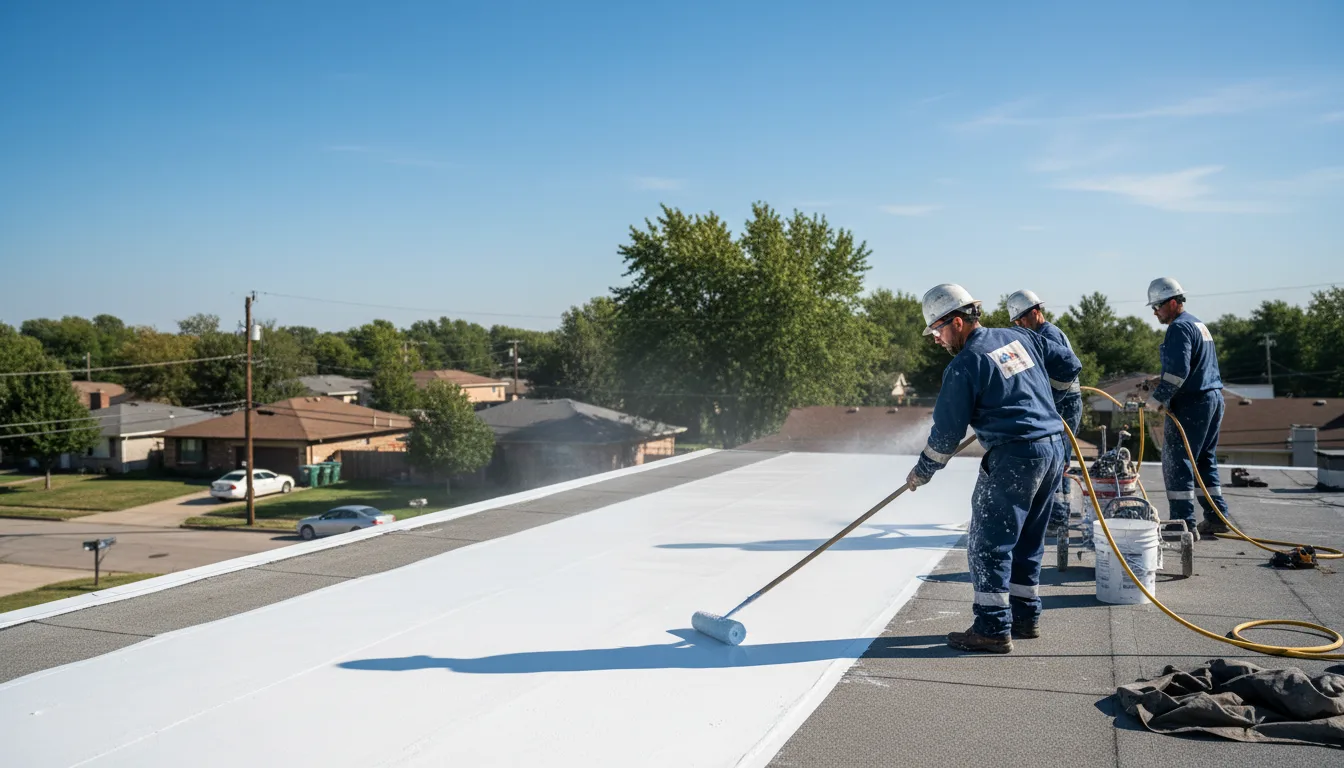 Commercial roof coating in Marshall, WI near me